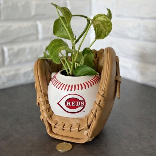 Baseball glove planter